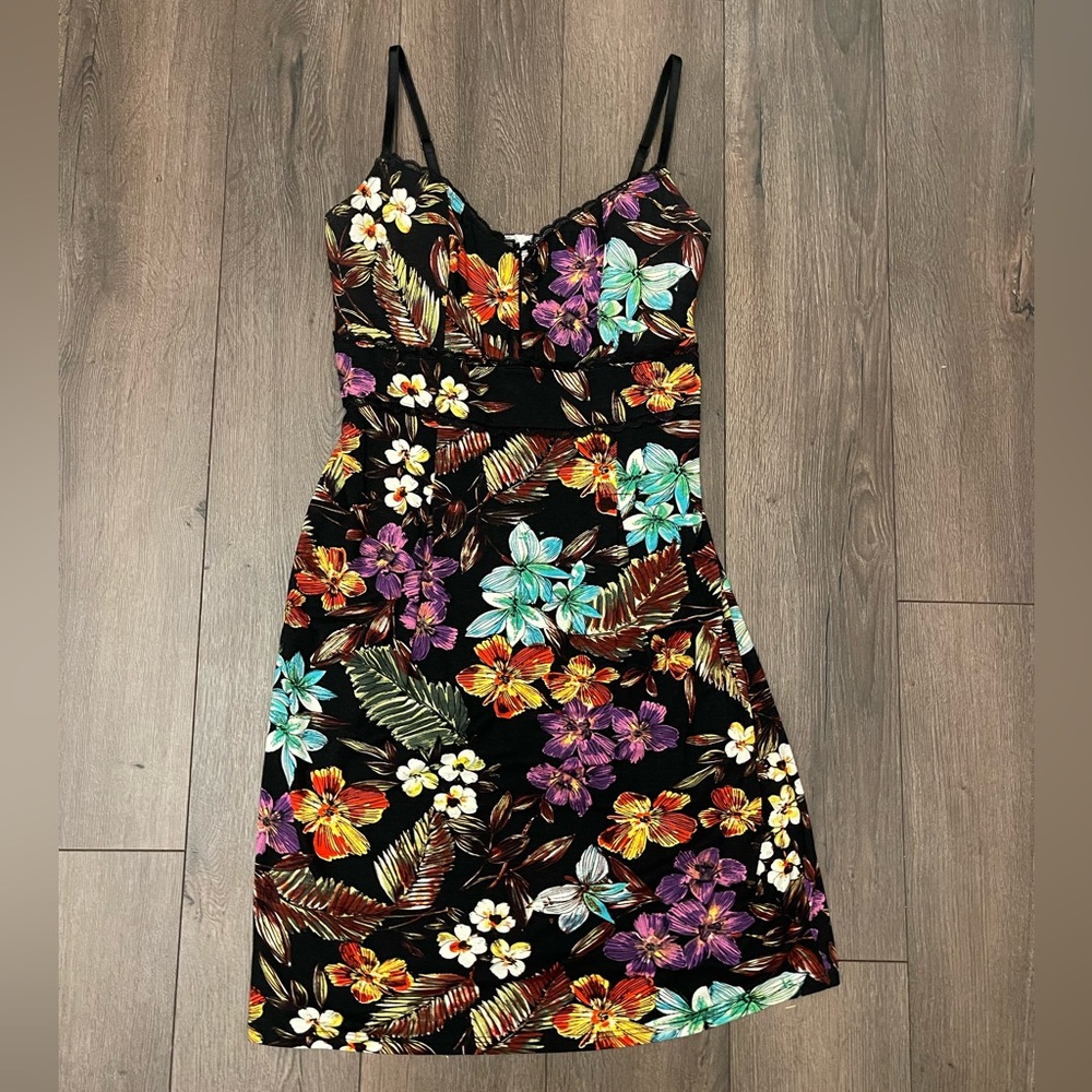 Papillon Blanc Floral Print Dress